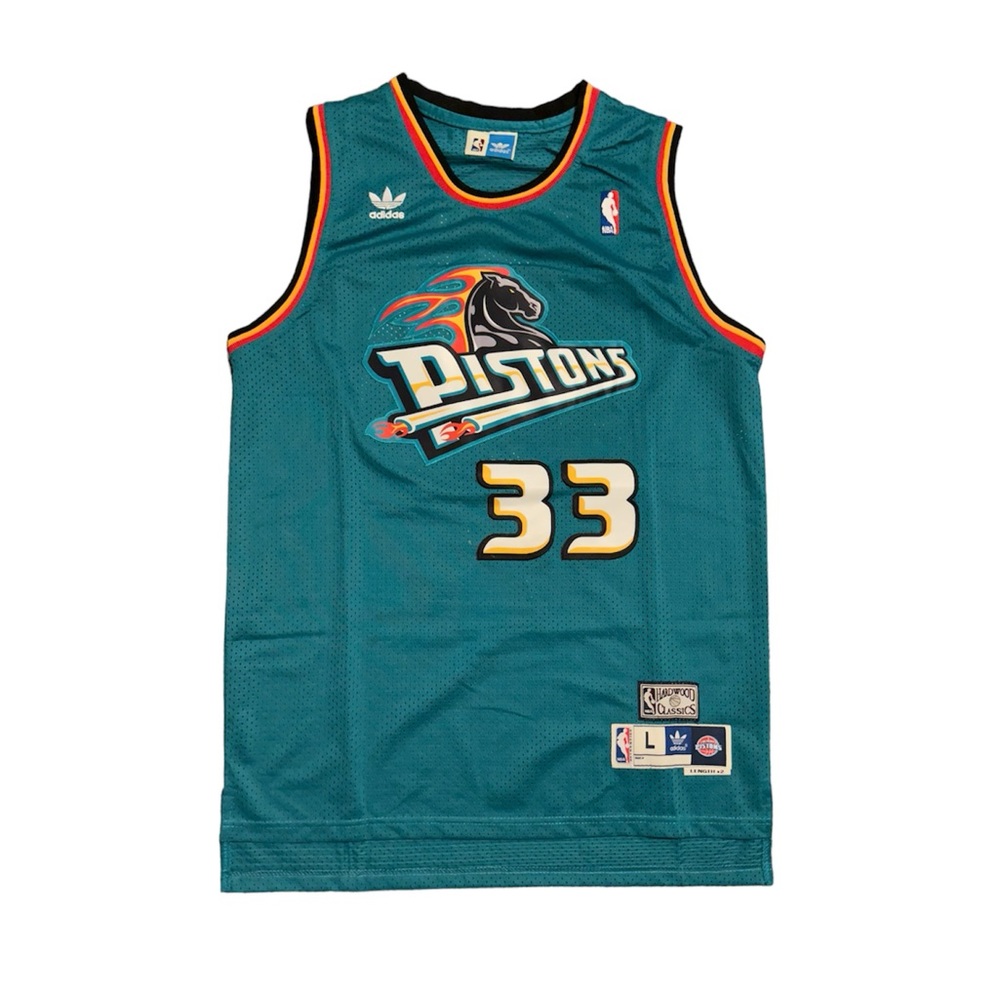 Men’s Detroit Pistons Vintage Adidas Grant Hill Jersey